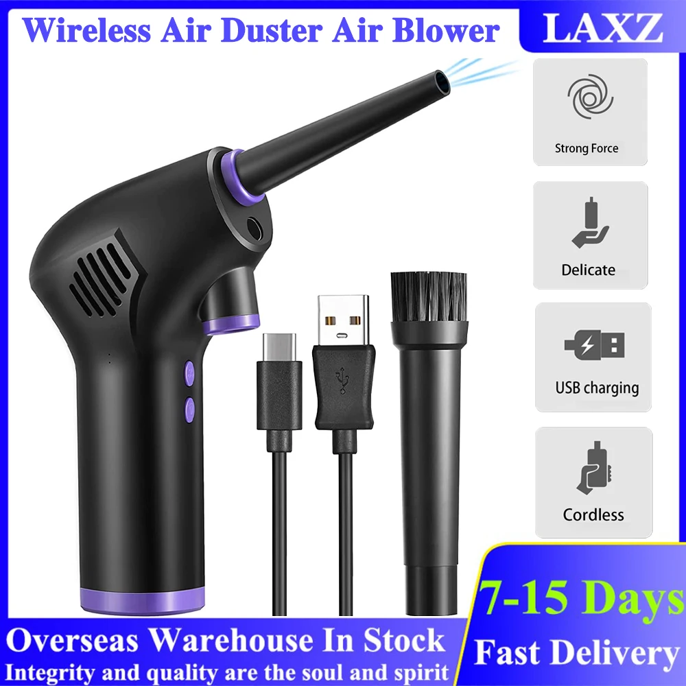 New Wireless Air Duster Compressed Electric Air Blower for Keyboard Camera Cleaning Computer case BTC Rig Chassis dust removal
New Wireless Air Duster Compressed Electric Air Blower for Keyboard Camera Cleaning Computer case BTC Rig Chassis dust removal