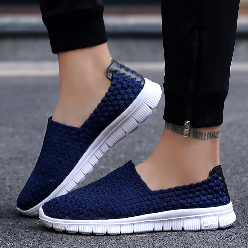 Men Sneakers Summer Shoes Casual Flats Breathable Woven Loafers Slip On Handmade 2020 Fashion Valentine Footwear Size 35-44
Men Sneakers Summer Shoes Casual Flats Breathable Woven Loafers Slip On Handmade 2020 Fashion Valentine Footwear Size 35-44