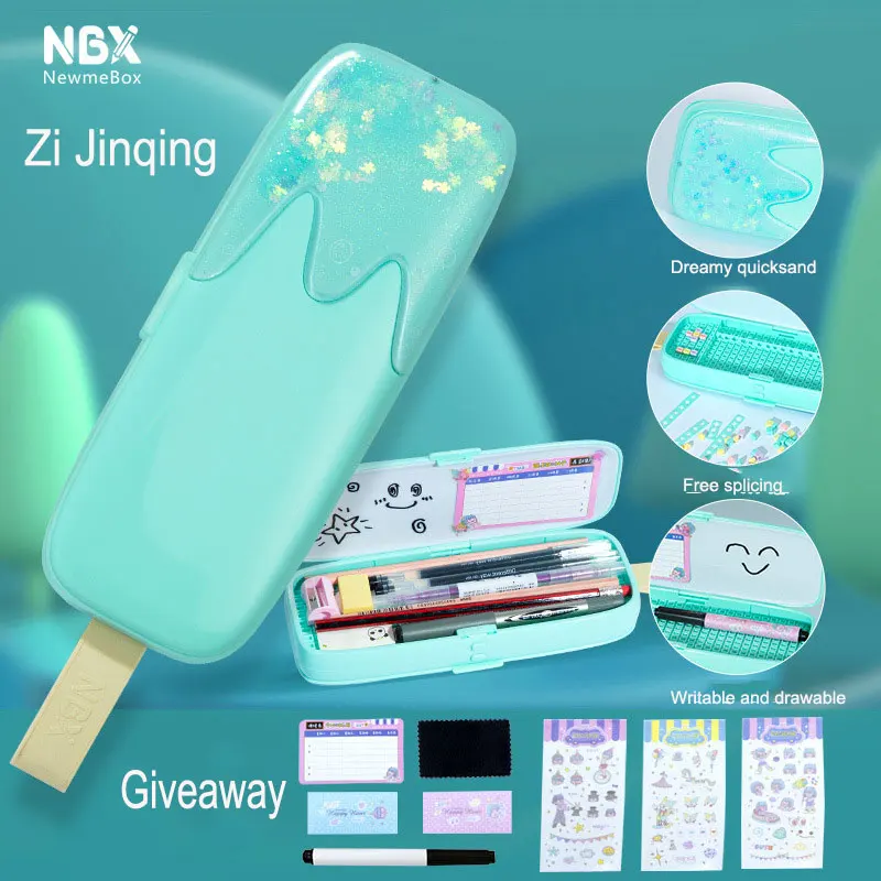 Building Block Stationery Box, Students Like To Manually Assemble DIY Pencil Case, Double-Sided Quicksand Pencil Case, Gift
Building Block Stationery Box, Students Like To Manually Assemble DIY Pencil Case, Double-Sided Quicksand Pencil Case, Gift