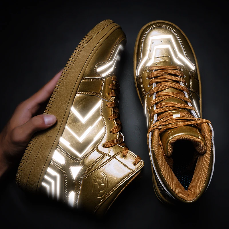 Men High Top Casual Shoes Autumn Mens Trainers Sneakers 2020 Spring New reflective Man Sneaker Calzado Hombre Male Footwear
Men High Top Casual Shoes Autumn Mens Trainers Sneakers 2020 Spring New reflective Man Sneaker Calzado Hombre Male Footwear