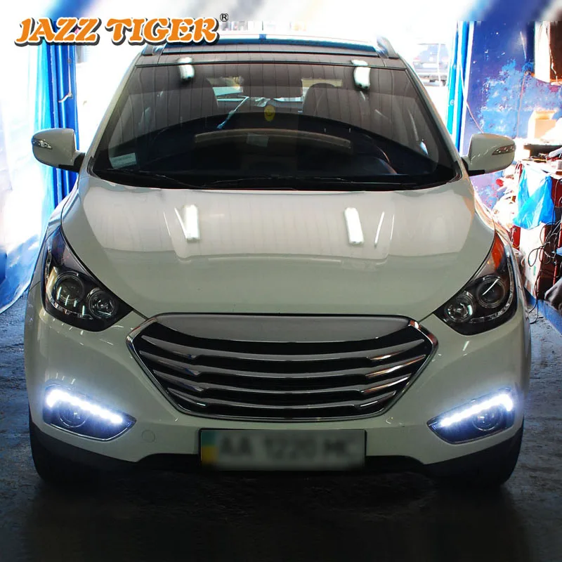 JAZZ TIGER Car LED DRL Super Brightness Auto Bulb Waterproof 12V LED Daytime Running Light For Hyundai IX35 2010 2011 2012 2013
JAZZ TIGER Car LED DRL Super Brightness Auto Bulb Waterproof 12V LED Daytime Running Light For Hyundai IX35 2010 2011 2012 2013