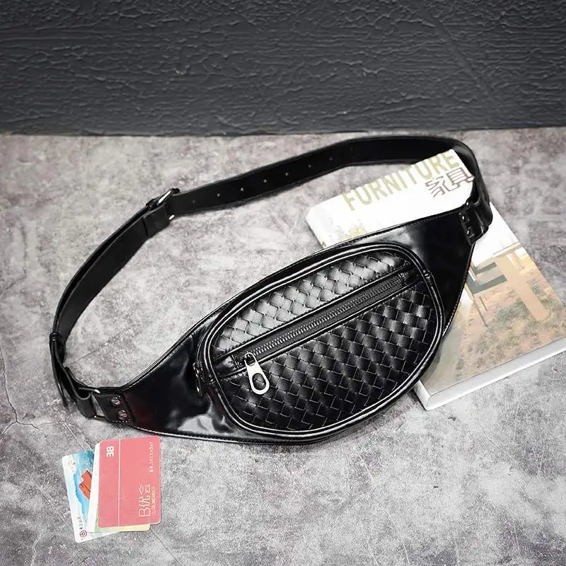 Soft Leather Weaving Chest Bag for Men Travel Small Single Shoulder Bag Couples Fanny Pack Belt Waist Multi-Function Storage Bag
Soft Leather Weaving Chest Bag for Men Travel Small Single Shoulder Bag Couples Fanny Pack Belt Waist Multi-Function Storage Bag