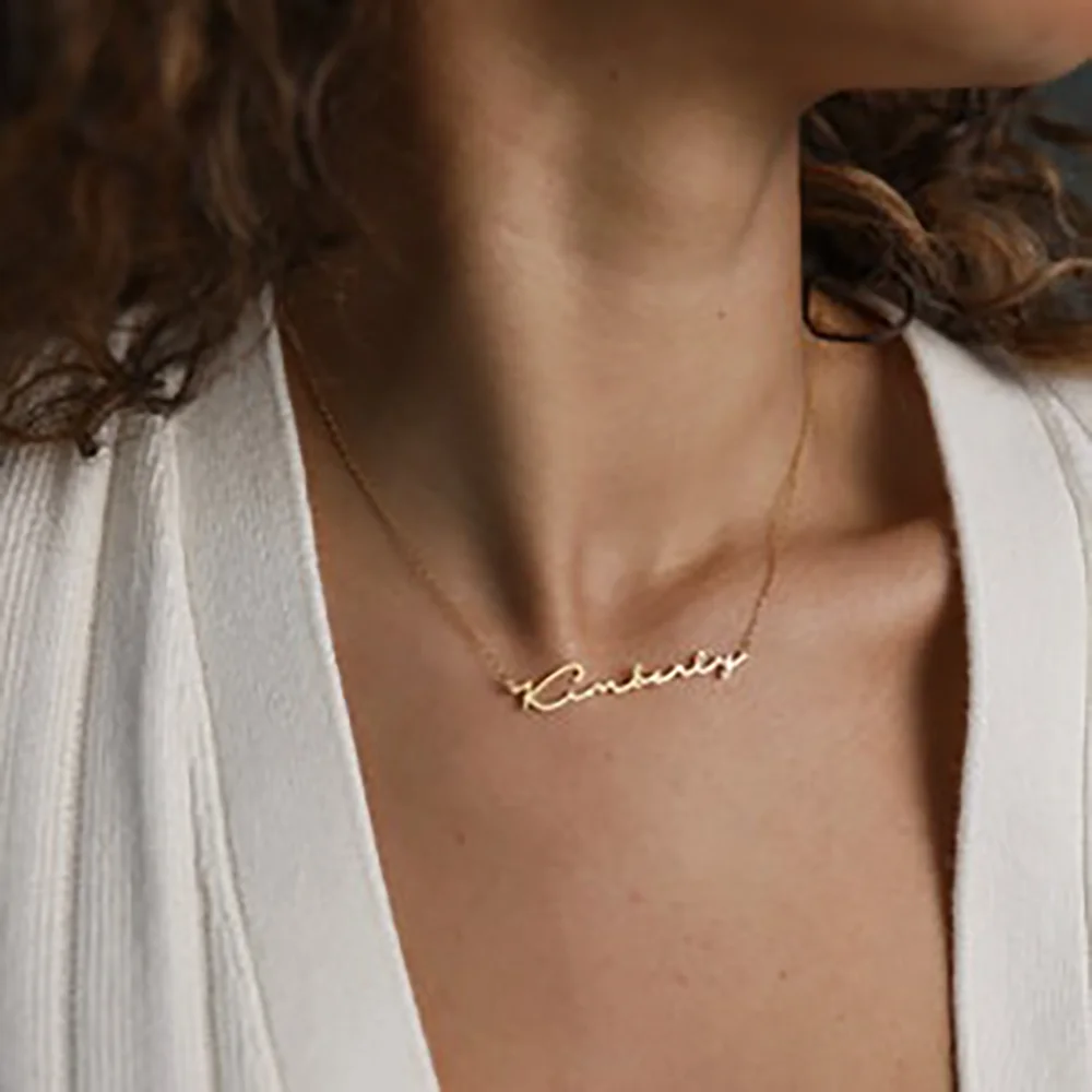 Customized Name Necklace Classical Personalized Jewelry Stainless Steel Chain Trendy Pendant For Women Anniversary Souvenir
Customized Name Necklace Classical Personalized Jewelry Stainless Steel Chain Trendy Pendant For Women Anniversary Souvenir