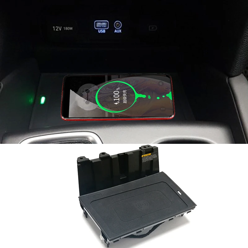 10W Car QI wireless phone charger charging case charging pad plate phone holder for Hyundai Grand Santa Fe 2019 2020 2021
10W Car QI wireless phone charger charging case charging pad plate phone holder for Hyundai Grand Santa Fe 2019 2020 2021