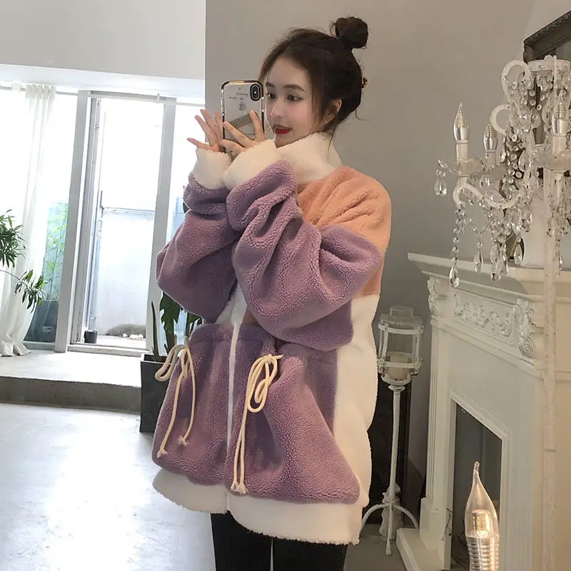 Patchwork Warm Hoodie Sweatshirt Girls Oversize Women Spring Autumn Funny Punk Harajuku Tops Females Clothes Zipper Hoodie Girl
Patchwork Warm Hoodie Sweatshirt Girls Oversize Women Spring Autumn Funny Punk Harajuku Tops Females Clothes Zipper Hoodie Girl
