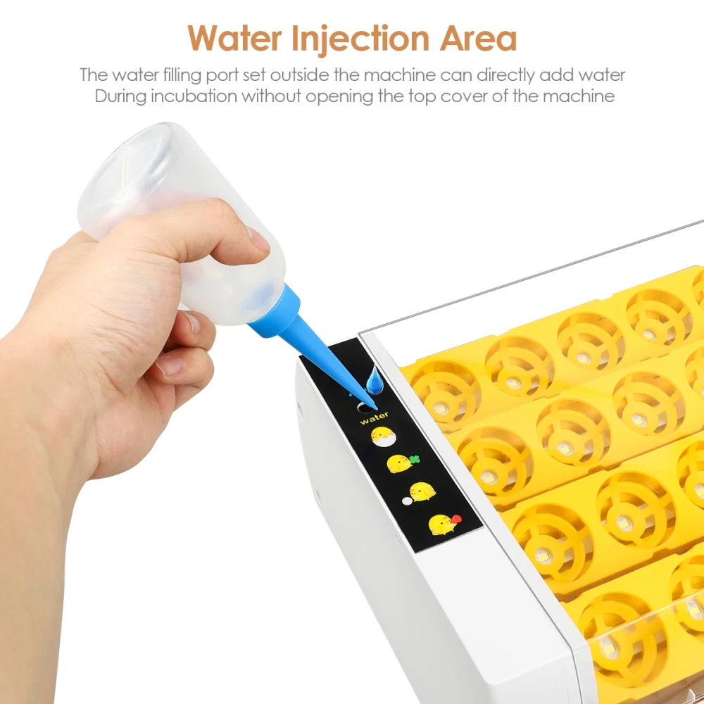 LED High-efficiency Automatic Egg Incubator Automatic Egg Incubator With Temperature Control For Chicken, Duck, Goose Quail Eggs
LED High-efficiency Automatic Egg Incubator Automatic Egg Incubator With Temperature Control For Chicken, Duck, Goose Quail Eggs