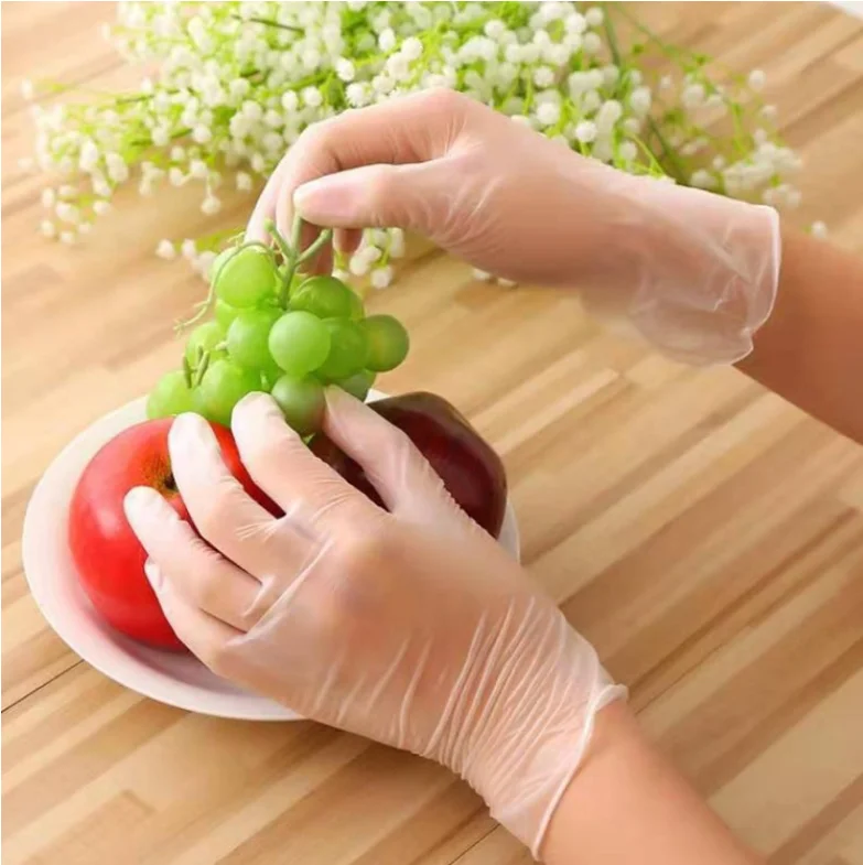 100PCS Food Grade Disposable PVC Gloves Anti-static Plastic Gloves For Food Cleaning Cooking Restaurant Kitchen Accessories
100PCS Food Grade Disposable PVC Gloves Anti-static Plastic Gloves For Food Cleaning Cooking Restaurant Kitchen Accessories