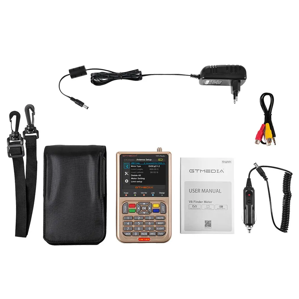 GTMedia V8 Satellite Finder Meter High Definition DVB-S2/S2X Digital Signal Sat Finder 3.5'' LCD Finder Meter
GTMedia V8 Satellite Finder Meter High Definition DVB-S2/S2X Digital Signal Sat Finder 3.5'' LCD Finder Meter