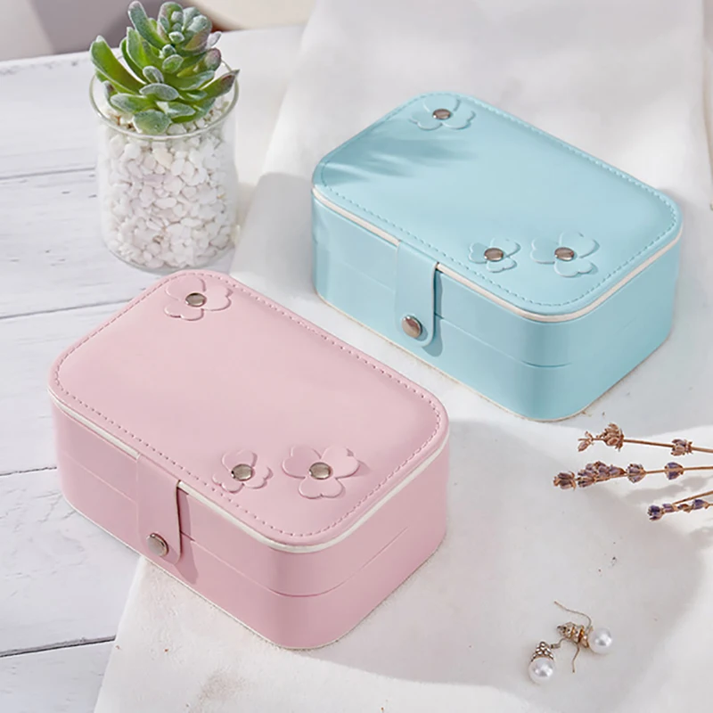 Jewelry Box Double layer Buckle Jewelry Casket Necklace Storage Exquisite Portable Makeup Storage Necklaces Beauty Travel Box
Jewelry Box Double layer Buckle Jewelry Casket Necklace Storage Exquisite Portable Makeup Storage Necklaces Beauty Travel Box