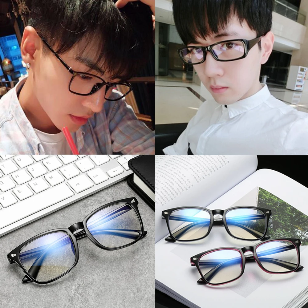 Fashion Transparent Computer Glasses Spectacle Frame Anti Blue Ray Clear Lens Eyeglasses for Women Men Myopia Glasses Spectacle
Fashion Transparent Computer Glasses Spectacle Frame Anti Blue Ray Clear Lens Eyeglasses for Women Men Myopia Glasses Spectacle