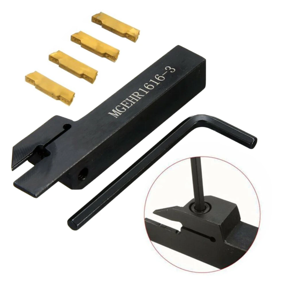 4Pcs MGMN300 Carbide Inserts W/ MGEHR1616-3 CNC Lathe Tool Holder Boring Bar Suitable For Semi-finishing Finishing
4Pcs MGMN300 Carbide Inserts W/ MGEHR1616-3 CNC Lathe Tool Holder Boring Bar Suitable For Semi-finishing Finishing