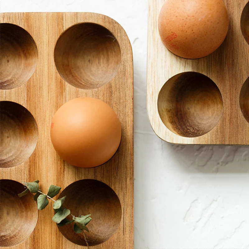 Wood Shatter-proof Double Row Egg Storage Box Japanese Style Portable Home Organizer Rack Eggs Holder Kitchen Decor Accessories
Wood Shatter-proof Double Row Egg Storage Box Japanese Style Portable Home Organizer Rack Eggs Holder Kitchen Decor Accessories