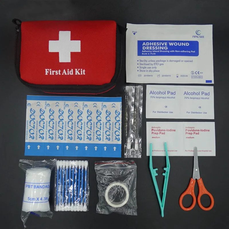 Hot Sale Family Emergency survival bag Mini First Aid Kit Sport Travel kits Home Medical Bag Outdoor Car First Aid Bag 11pcs/set
Hot Sale Family Emergency survival bag Mini First Aid Kit Sport Travel kits Home Medical Bag Outdoor Car First Aid Bag 11pcs/set
