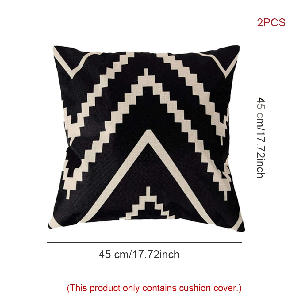 2PCS Throw Pillow Case Geometric Print Linen Cushion Cover Bed Sofa Decoration 45x45cm For Party Couch Balcony Bed Sofa Decor
2PCS Throw Pillow Case Geometric Print Linen Cushion Cover Bed Sofa Decoration 45x45cm For Party Couch Balcony Bed Sofa Decor