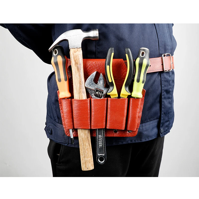 Electrician Cowhide Kit Belt Bag Belt Special Pocket Wallet Five-Joint Clamp Case Multifunctional Leather Case Tool Bags
Electrician Cowhide Kit Belt Bag Belt Special Pocket Wallet Five-Joint Clamp Case Multifunctional Leather Case Tool Bags