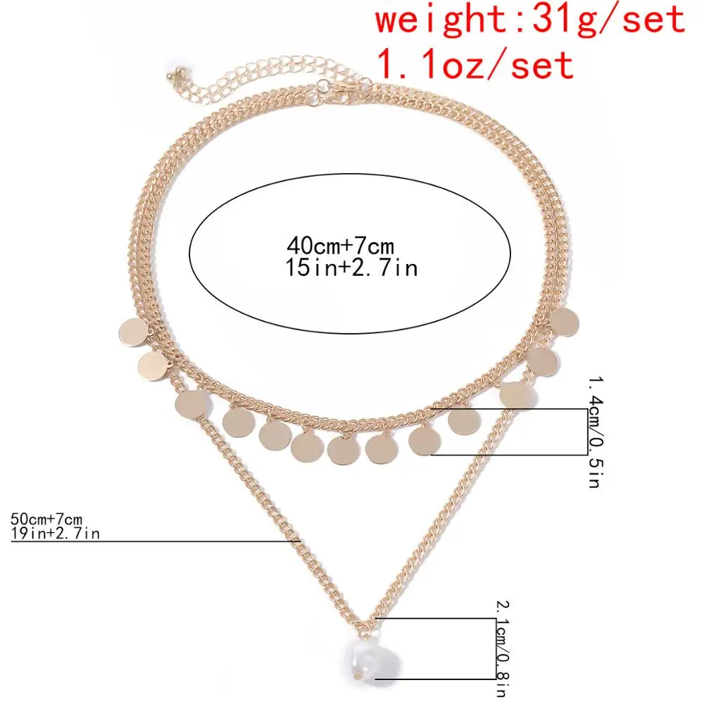 Lacteo Steampunk Metal Sequins Pendant Necklace Street Fashion Multi Layered Alloy Chain Choker Necklace Jewelry for Women
Lacteo Steampunk Metal Sequins Pendant Necklace Street Fashion Multi Layered Alloy Chain Choker Necklace Jewelry for Women