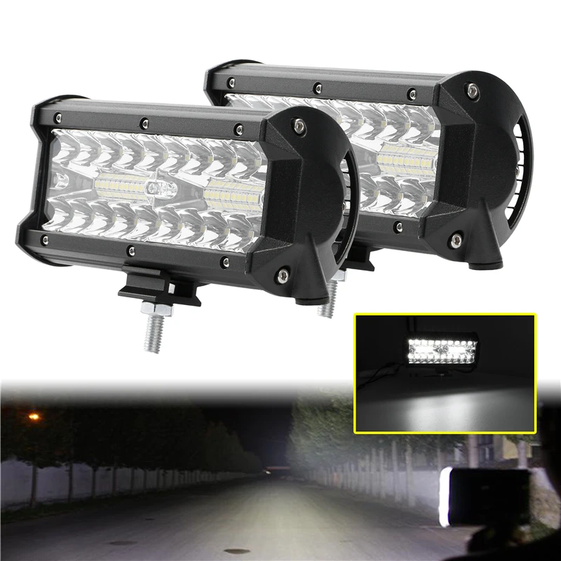 18W-144W Car LED Light Bar Offroad Spot Flood Combo Work Light LED Headlights Accessories for Truck Car SUV 4WD 4x4 Boat ATV
18W-144W Car LED Light Bar Offroad Spot Flood Combo Work Light LED Headlights Accessories for Truck Car SUV 4WD 4x4 Boat ATV