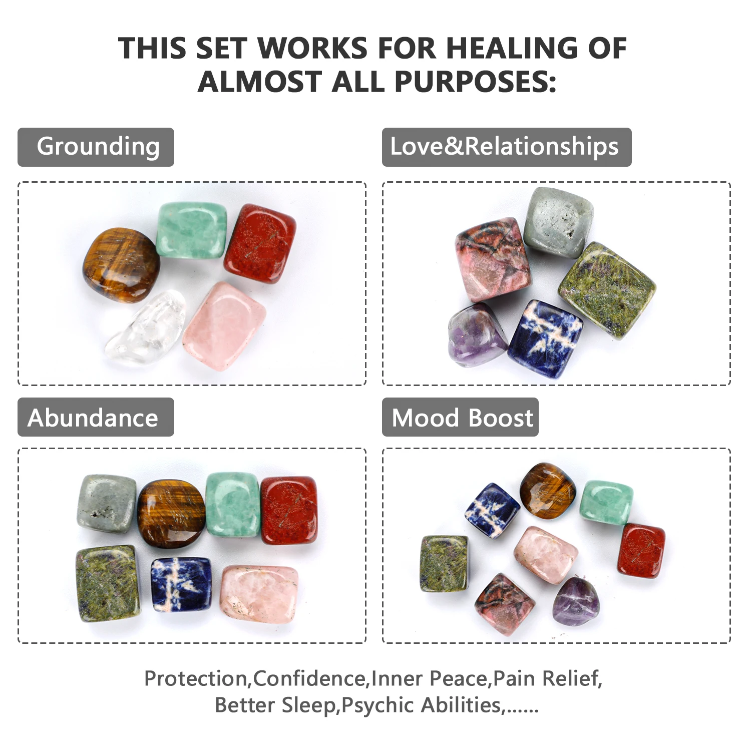 10pcs/set Natural Stone Crystal Gemstone Chakras Healing Stone Quartz Mineral Ornaments Home Decoration Gifts Box For Children
10pcs/set Natural Stone Crystal Gemstone Chakras Healing Stone Quartz Mineral Ornaments Home Decoration Gifts Box For Children
