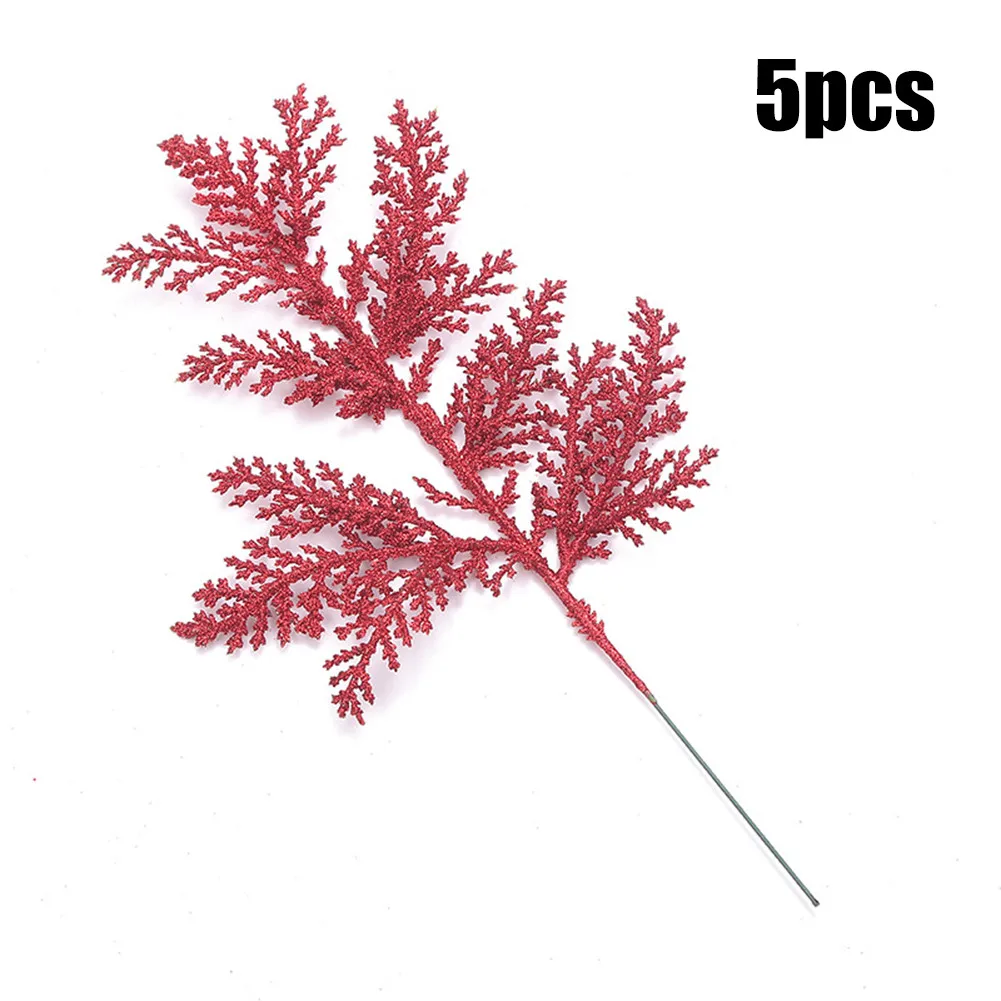 5Pcs Christmas Fake Plants Leaves For Christmas Tree Wreath Decorations Xmas Tree Ornaments Kids Gift Navidad Christmas Decor
5Pcs Christmas Fake Plants Leaves For Christmas Tree Wreath Decorations Xmas Tree Ornaments Kids Gift Navidad Christmas Decor
