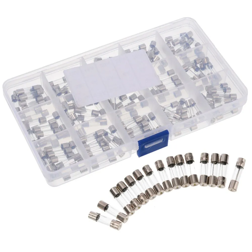 100Pcs 5x20mm Quick Blow Glass Tube Fuse Assorted Kit Fast Blow Glass Fuses 0.1A-30A 250V Fuse Set For Electrical Equipment
100Pcs 5x20mm Quick Blow Glass Tube Fuse Assorted Kit Fast Blow Glass Fuses 0.1A-30A 250V Fuse Set For Electrical Equipment