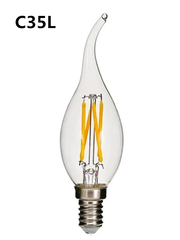 5 шт. светодиодные свечи накаливания Эдисона, золотой C35 C35L 2 Вт 4 Вт 6 Вт теплый белый с регулируемой яркостью E14 E12 E27 220 В 110 В для хрустального светильника
5 шт. светодиодные свечи накаливания Эдисона, золотой C35 C35L 2 Вт 4 Вт 6 Вт теплый белый с регулируемой яркостью E14 E12 E27 220 В 110 В для хрустального светильника