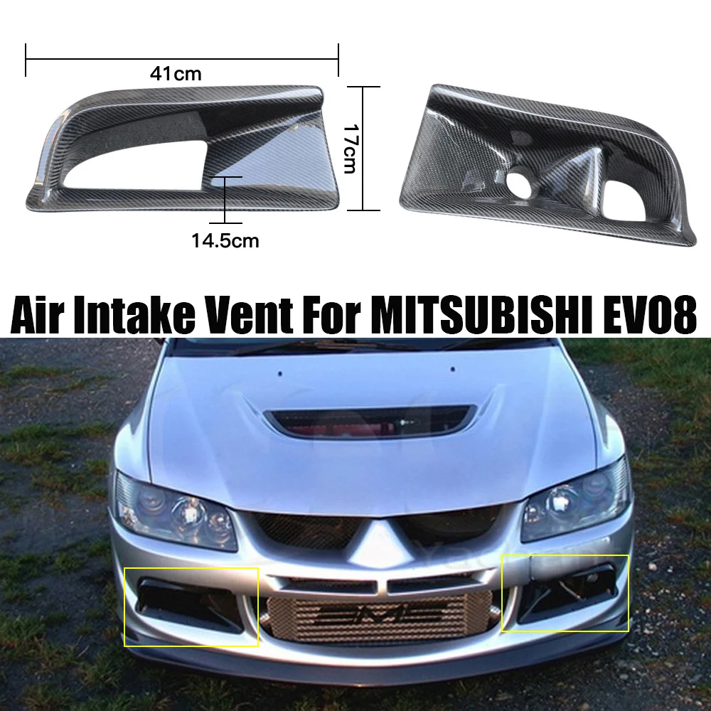 For Mitsubishi EVO8 EVO 8 2003-2005 Carbon Fiber Front Bumper Air Intakes Vent Auto Tuning
For Mitsubishi EVO8 EVO 8 2003-2005 Carbon Fiber Front Bumper Air Intakes Vent Auto Tuning