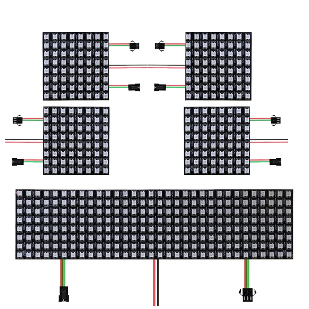 RGB 5050 LED Pixel Screen Panel WS2812 Light 16x16 8x32 Module Programmed Individually Addressable WS2812B Led Panel DC5V
RGB 5050 LED Pixel Screen Panel WS2812 Light 16x16 8x32 Module Programmed Individually Addressable WS2812B Led Panel DC5V