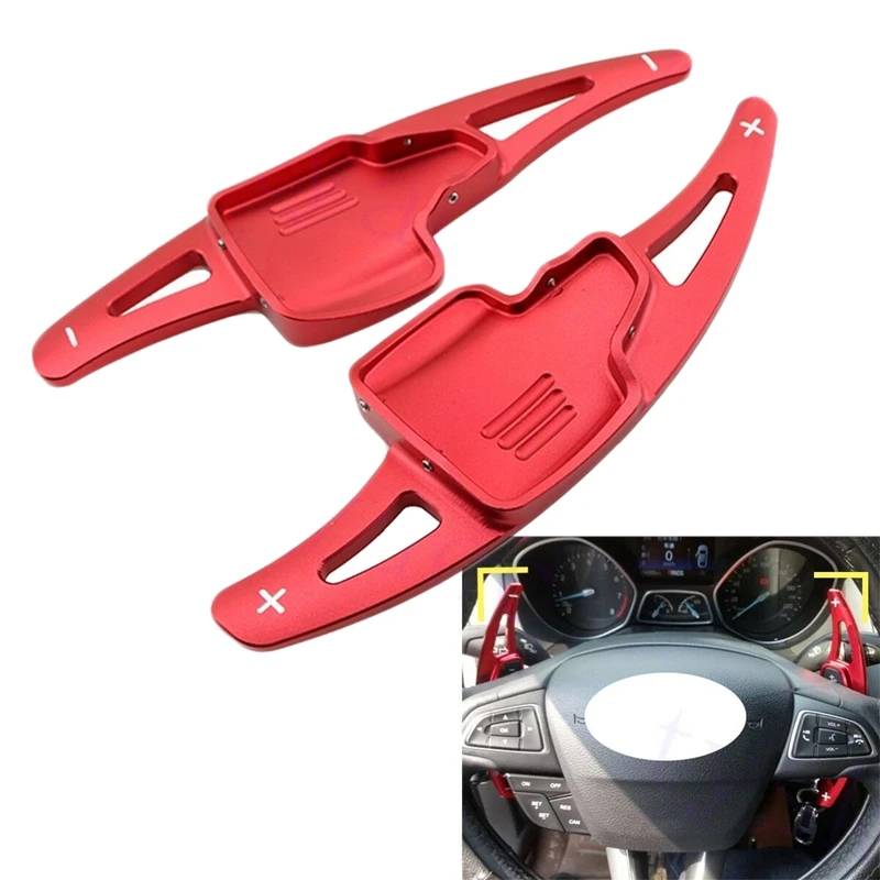2Pcs Red Steering Wheel Shift Paddle Shifter Extension Moulding Aluminum Alloy for Ford Ecosport Focus Kuga 2015-2019
2Pcs Red Steering Wheel Shift Paddle Shifter Extension Moulding Aluminum Alloy for Ford Ecosport Focus Kuga 2015-2019