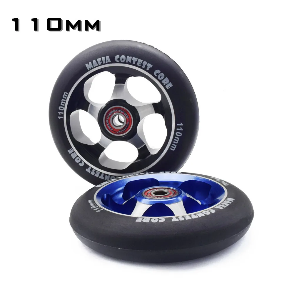Original MGP Iron wheel 88A 100mm 110mm heavy scooter wheels 100 110*24mm inline scooter tyre using ABEC9 608 bearing Alloy 2pcs
Original MGP Iron wheel 88A 100mm 110mm heavy scooter wheels 100 110*24mm inline scooter tyre using ABEC9 608 bearing Alloy 2pcs