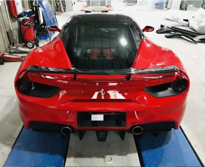 Настоящее углеродное волокно заднее крыло багажника спойлер для Ferrari 488 GTB Быстрая доставка
Настоящее углеродное волокно заднее крыло багажника спойлер для Ferrari 488 GTB Быстрая доставка