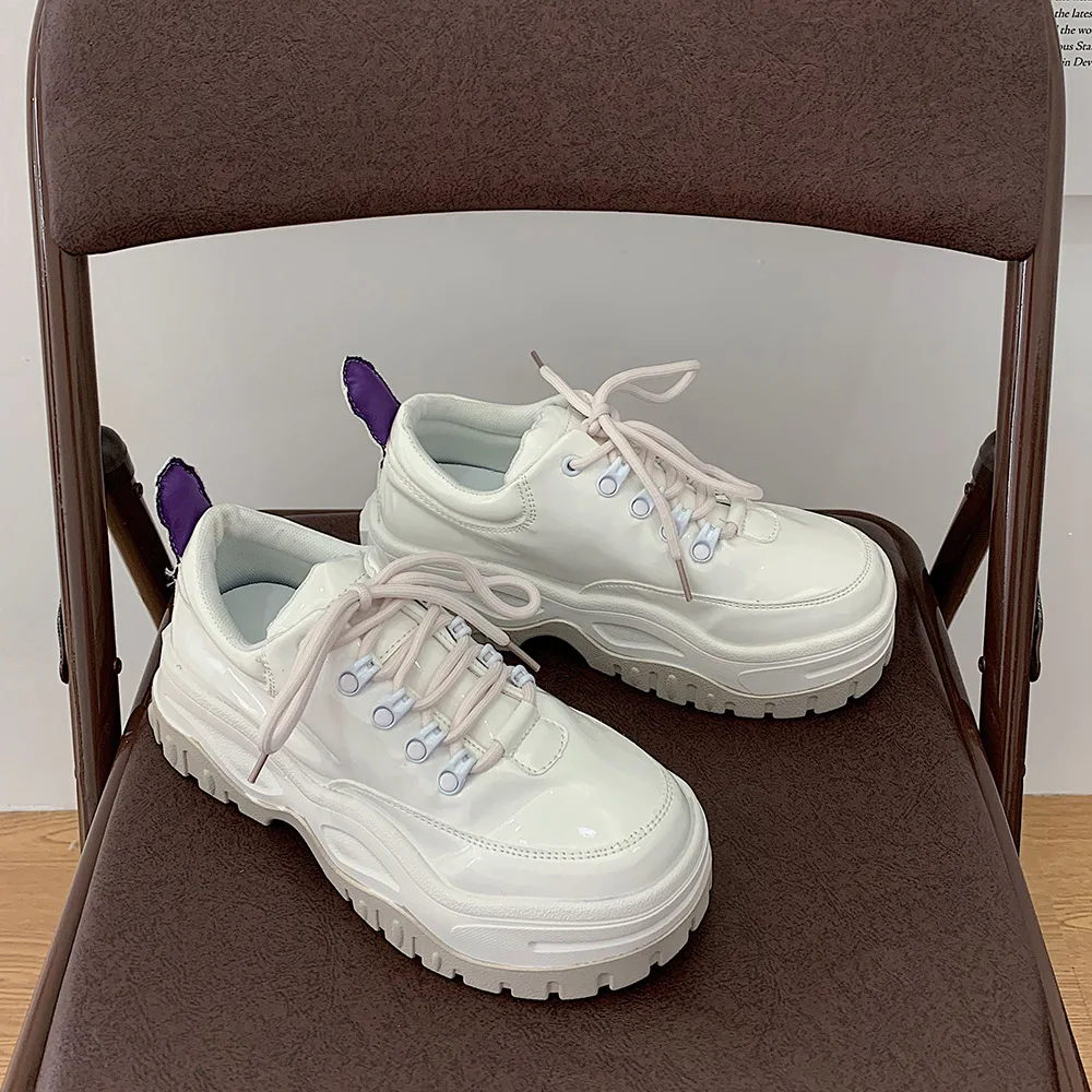 Women's Chunky Sneakers Thick Bottom Platform Vulcanize Shoes Fashion Breathable Casual Running Shoe For Woman Female White Shoe
Women's Chunky Sneakers Thick Bottom Platform Vulcanize Shoes Fashion Breathable Casual Running Shoe For Woman Female White Shoe