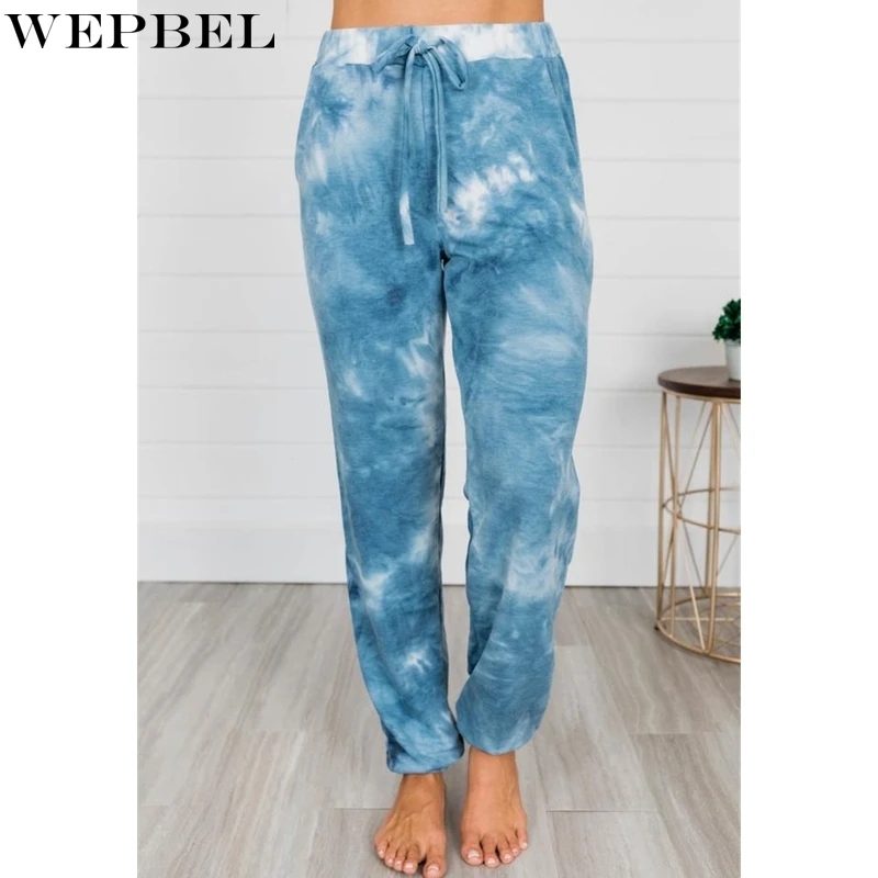 WEPBEL Tie-Dye Printed Trousers Women's Casual Loose Trousers Summer Fashion Lace-up High Waist Pencil Pants
WEPBEL Tie-Dye Printed Trousers Women's Casual Loose Trousers Summer Fashion Lace-up High Waist Pencil Pants