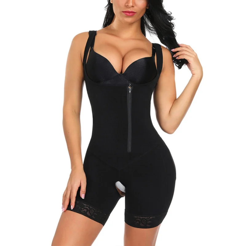Fajas Colombianas Woman Shapewear with Open Crotch Wide Straps Zipper Hook & Eye Front Closure Butt Lifter Shaper Postpartum
Fajas Colombianas Woman Shapewear with Open Crotch Wide Straps Zipper Hook & Eye Front Closure Butt Lifter Shaper Postpartum