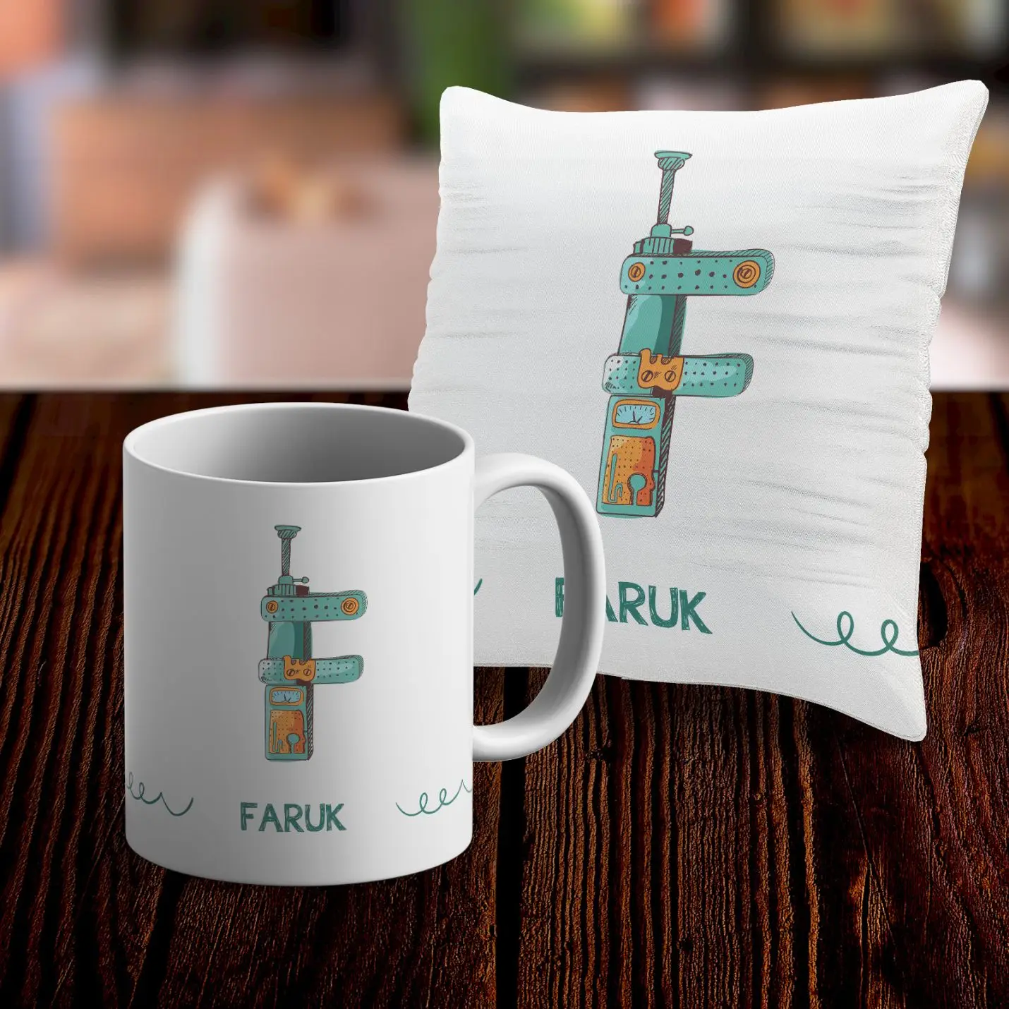 Personalized Mug and Pillow Case Set-F
Personalized Mug and Pillow Case Set-F