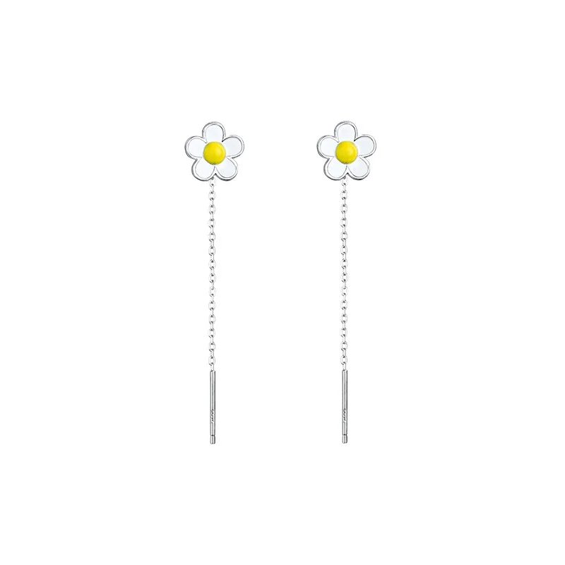 Sweet Korean Jewelry Flower Earrings Popular Style Hot Selling Single Metal Chain Short Drop Earrings For Women Girl Gifts
Sweet Korean Jewelry Flower Earrings Popular Style Hot Selling Single Metal Chain Short Drop Earrings For Women Girl Gifts