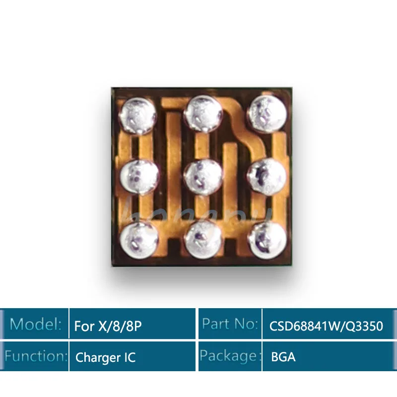 5pcs/lot CSD68841W/68841 9pins Q3350 USB Charger For iphone 8/ 8plus/ X /8 Plus Charging IC Chip
5pcs/lot CSD68841W/68841 9pins Q3350 USB Charger For iphone 8/ 8plus/ X /8 Plus Charging IC Chip