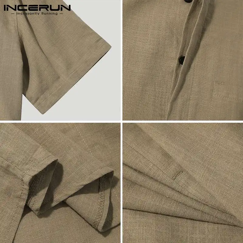 Summer Men Shirt Brand Cotton Solid Color Pockets Casual 2021 Streetwear Short Sleeve Tops Vintage Camisas Harajuku INCERUN 3XL
Summer Men Shirt Brand Cotton Solid Color Pockets Casual 2021 Streetwear Short Sleeve Tops Vintage Camisas Harajuku INCERUN 3XL