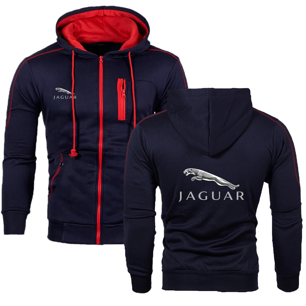 2021 Spring Autumn Men's JAGUAR Car Logo New Splicing Hoodie Fashion Brand Printing Multicolor Men's Sportswear Hooded Cardigan
2021 Spring Autumn Men's JAGUAR Car Logo New Splicing Hoodie Fashion Brand Printing Multicolor Men's Sportswear Hooded Cardigan