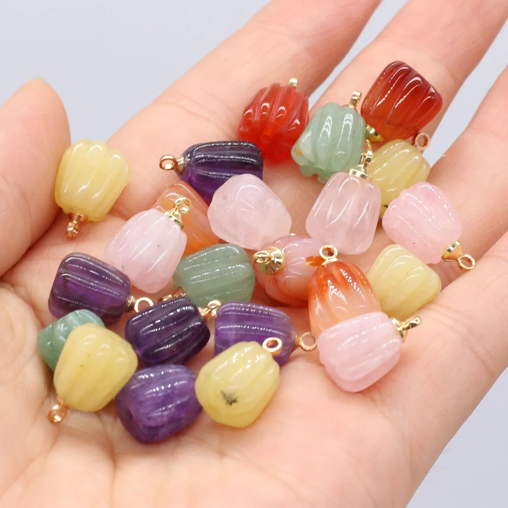 5PC Natural Crystal Agate Jade Carved Pumpkin Flower Pendant Charms For Jewelry Making DIY Bracelet Necklace Trendy Gift Party
5PC Natural Crystal Agate Jade Carved Pumpkin Flower Pendant Charms For Jewelry Making DIY Bracelet Necklace Trendy Gift Party