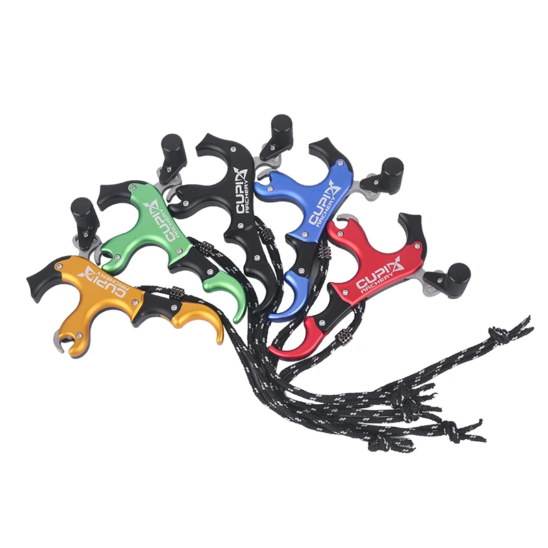3/4 Fingers Compound Bow Release with Lanyard Adjustable Sensitivity for Archery Hunting Shooting
3/4 Fingers Compound Bow Release with Lanyard Adjustable Sensitivity for Archery Hunting Shooting