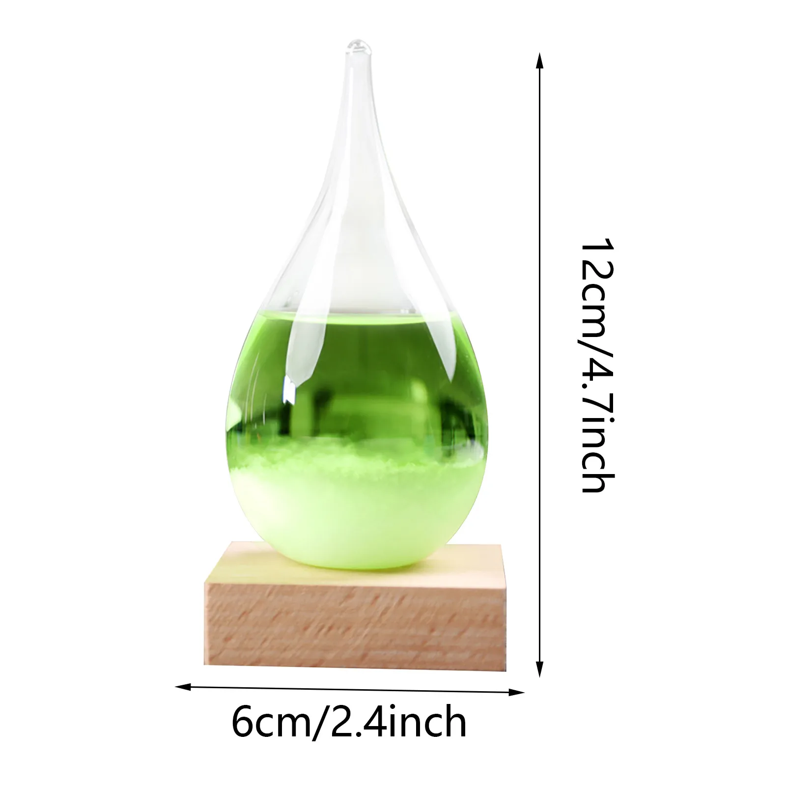 50ml mini desktop water drop storm weather forecast glass bottle predictor monitor barometer for home decoration 5 color55# 
50ml mini desktop water drop storm weather forecast glass bottle predictor monitor barometer for home decoration 5 color55#