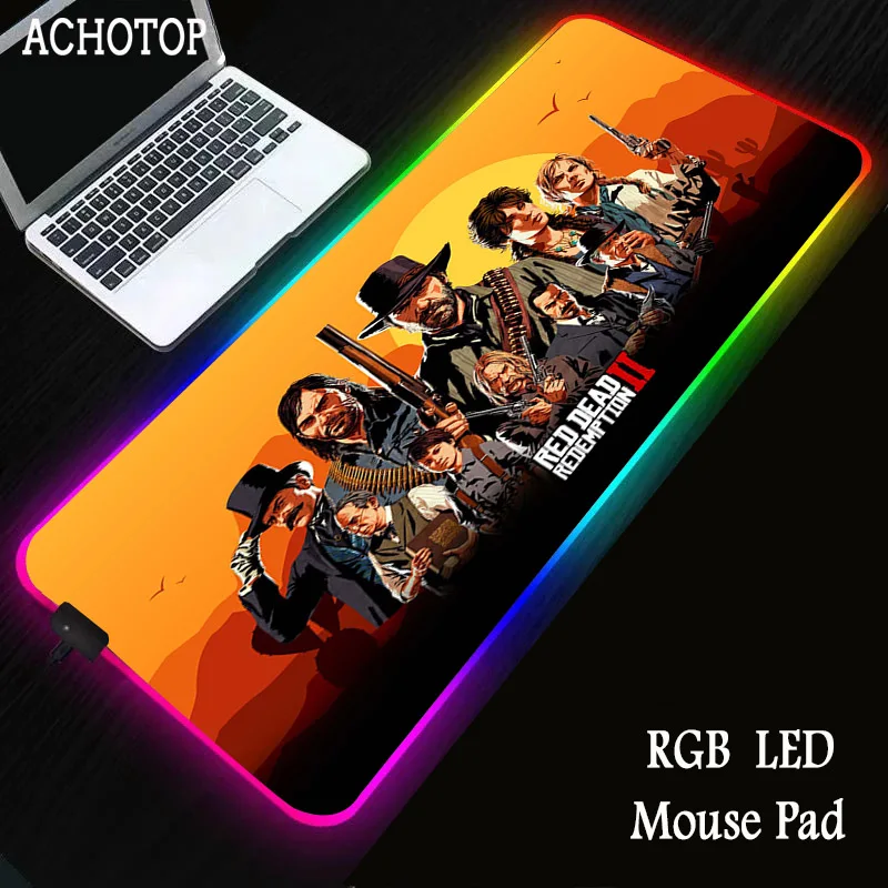 RGB Red Dead Redemption RGB mouse pad 90x40cm Computer Gamer Accessories LED Large Gaming Mat Kawaii Laptop Desk Mat For CS GO
RGB Red Dead Redemption RGB mouse pad 90x40cm Computer Gamer Accessories LED Large Gaming Mat Kawaii Laptop Desk Mat For CS GO