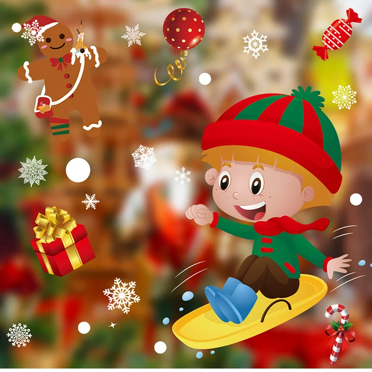 Christmas Cartoon BoySnowflakeElectrostaticWall Stickers,A Pack of 8 Sheets,HomeWindowStickers,NewYearSupplies,Holiday Dressing,
Christmas Cartoon BoySnowflakeElectrostaticWall Stickers,A Pack of 8 Sheets,HomeWindowStickers,NewYearSupplies,Holiday Dressing,