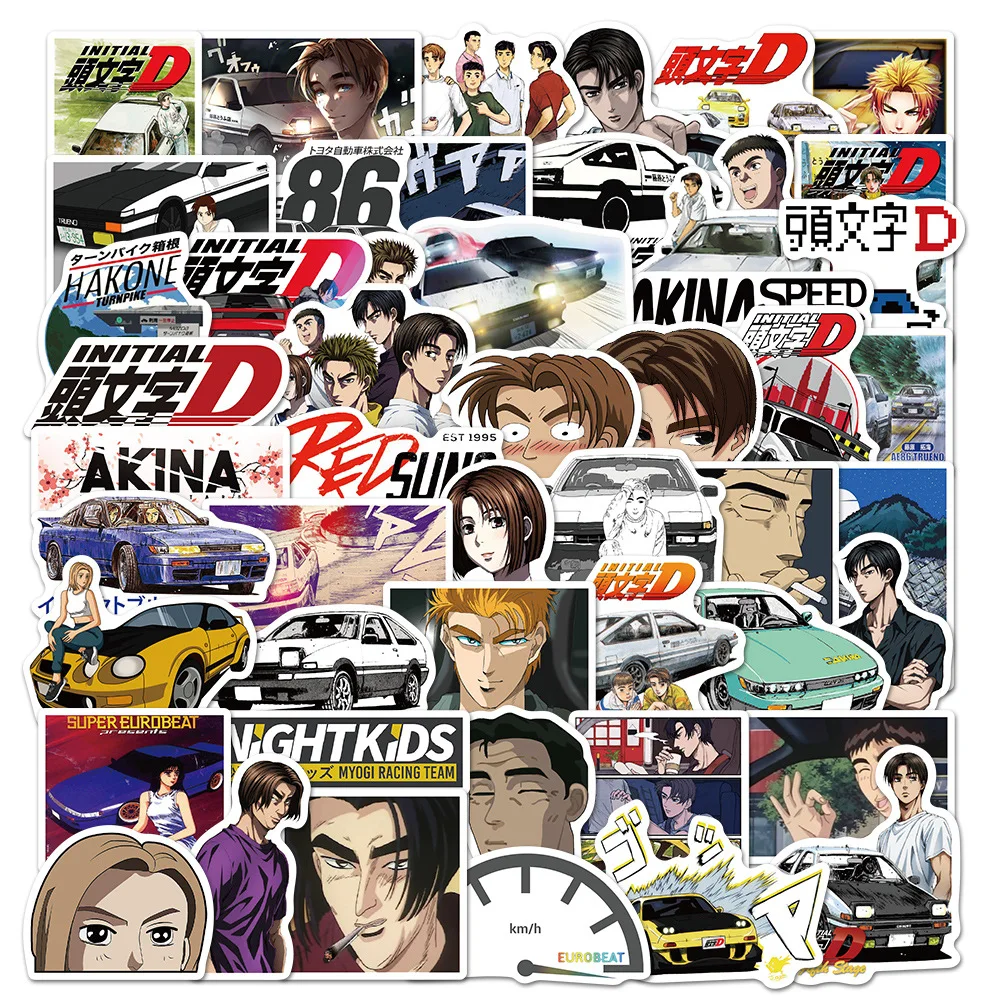 50/100PCS Japanese Cartoon Anime initials D Waterproof Graffiti Sticker Watercup phone Suitcase Notebook Deco DIY stickers Toys
50/100PCS Japanese Cartoon Anime initials D Waterproof Graffiti Sticker Watercup phone Suitcase Notebook Deco DIY stickers Toys