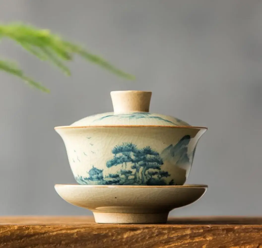 Chinese Tea Set Turee Gaiwan Vintage hand-painted Ceramic Teaware Sets Hand-painted Bone China porcelain Kung Fu Tea Set Bowl
Chinese Tea Set Turee Gaiwan Vintage hand-painted Ceramic Teaware Sets Hand-painted Bone China porcelain Kung Fu Tea Set Bowl