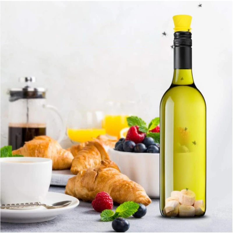 Indoor Fruit Fly Traps Silicone Pest Fruit Flies Catcher Reusable Fly Bottle Top Trap Funnel Shape Insect Trap Kitchen Flytrap
Indoor Fruit Fly Traps Silicone Pest Fruit Flies Catcher Reusable Fly Bottle Top Trap Funnel Shape Insect Trap Kitchen Flytrap