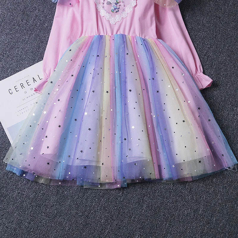 Girls Unicorn Princess Dress Spring Autumn Kids Pearl Flower Birthday Wedding Party Dresses 3-10 Years Children Sequined Clothes
Girls Unicorn Princess Dress Spring Autumn Kids Pearl Flower Birthday Wedding Party Dresses 3-10 Years Children Sequined Clothes
