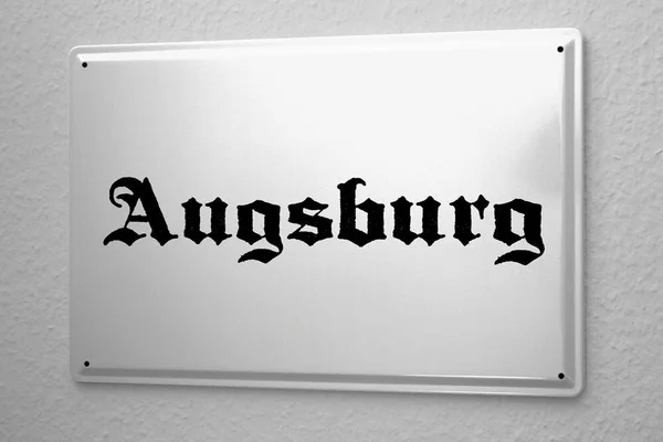 

Tin Sign Augsburg City Name Metal Signs metal blate plaque Name capital cities