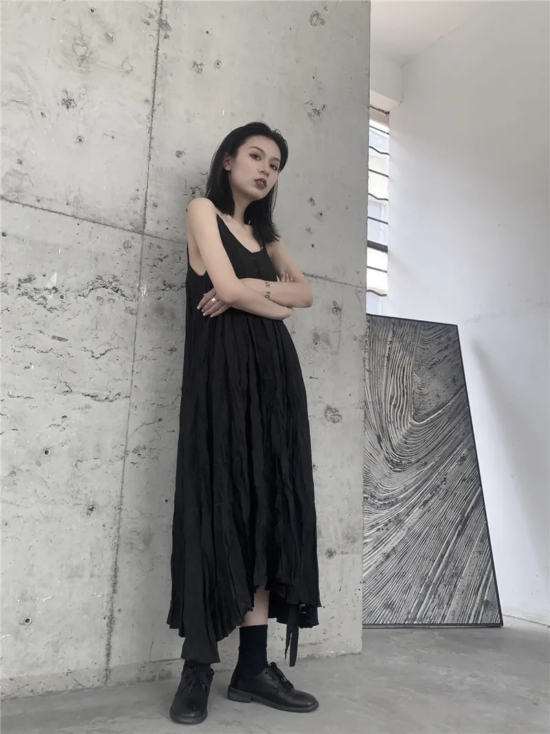 Women's Sling Long Dresses Japan Style Gothic Boho V-Neck Sleeveless Evening Party Beach Maxi Dress Casual Sundress Dark Girl
Women's Sling Long Dresses Japan Style Gothic Boho V-Neck Sleeveless Evening Party Beach Maxi Dress Casual Sundress Dark Girl
