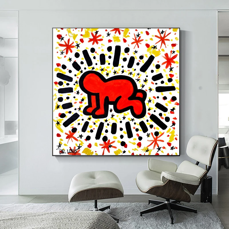 Graffiti Street Banksy Abstract Red Man Art Canvas Painting Posters and Prints DR. Love Wall Picture for Modern Home Room Decor
Graffiti Street Banksy Abstract Red Man Art Canvas Painting Posters and Prints DR. Love Wall Picture for Modern Home Room Decor